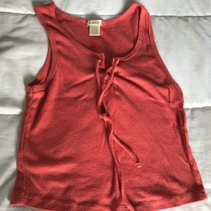 Redish orange crop top